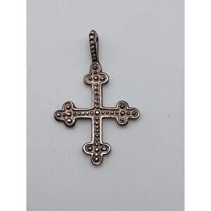 Sterling Silver Cross Pendant 925 Celtic Style 2.125g